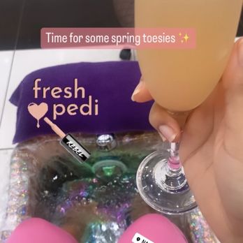 Nails 19 - Mimosa and pedicure - Nail Salons Near Me - Roseville, California