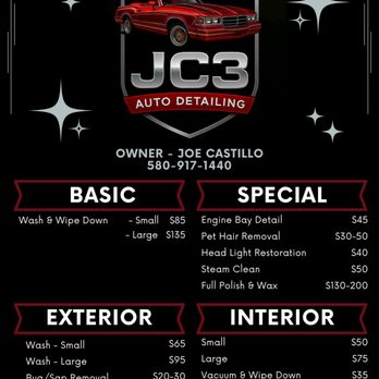 JC3 Details - Auto Detailing Near Me - Lawton, Oklahoma JC3 Details - Auto Detailing Near Me - Lawton, Oklahoma