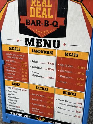 Menu photo 1 The Real Deal Bbq Clinton, NJ Menu photo 1 The Real Deal Bbq Clinton, NJ