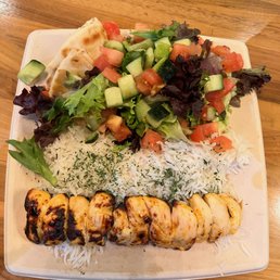 Flat Cut Chicken Kabob Plate
