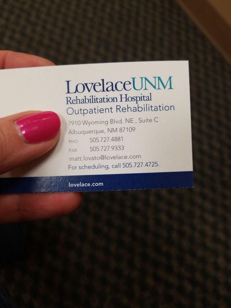 LOVELACE UNM OUTPATIENT REHABILITATION WYOMING Updated October 2024