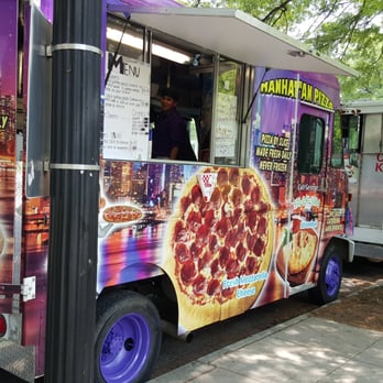 Manhattan Pizza Truck - a man standing in the doorway - Food Trucks Near Me Manhattan Pizza Truck - a man standing in the doorway - Food Trucks Near Me