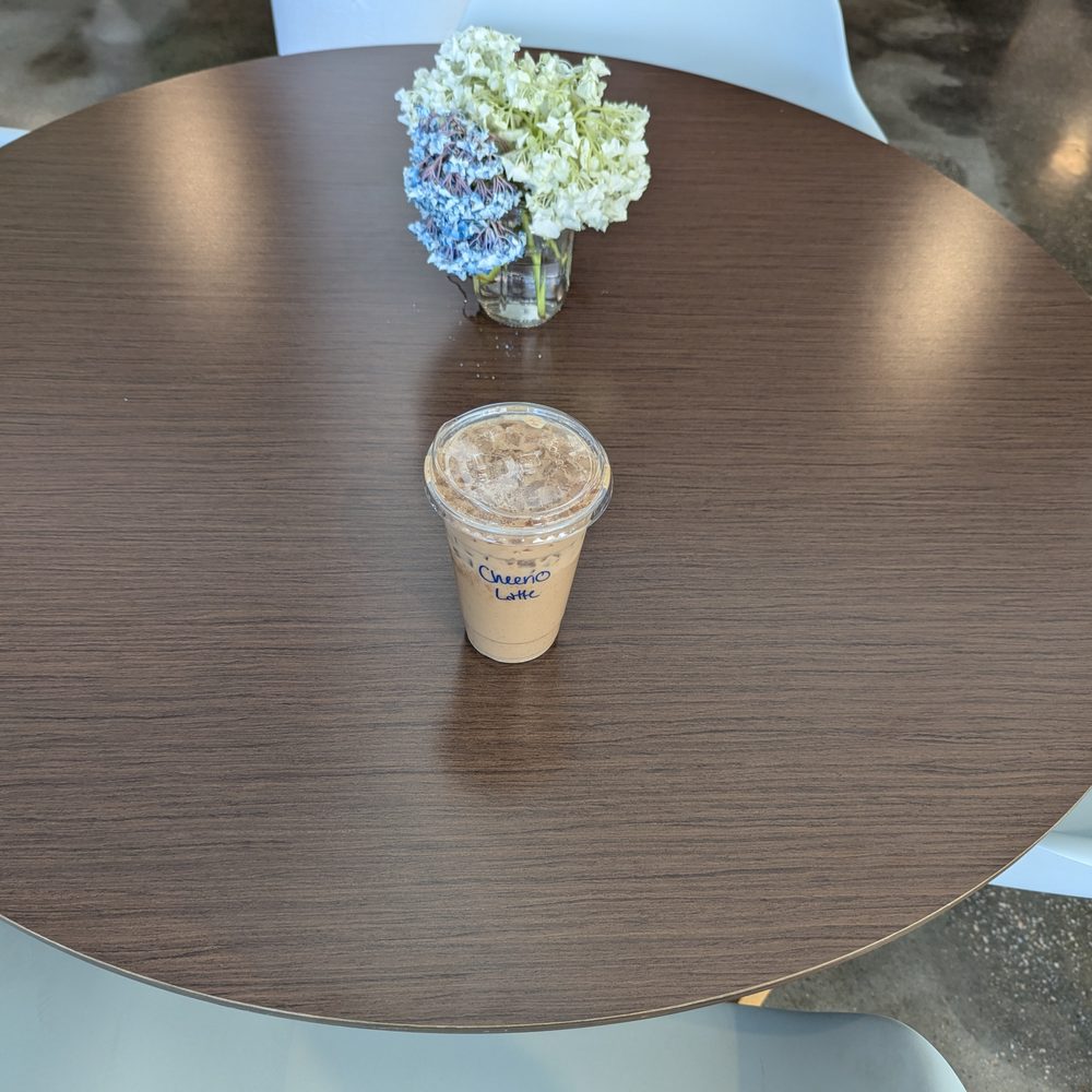 Honey Nut Cheerios latte Honey Nut Cheerios latte