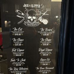 Jack The Clipper - Menu