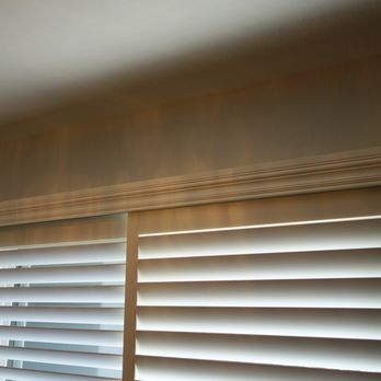 Magna Shutters - custom molding around top of shutter doors.  Awesome. - Shutters Near Me