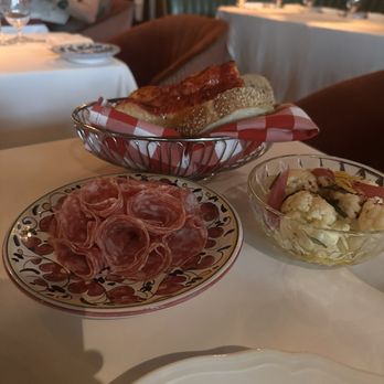 Carbone Miami - The bread , salami , pickle cauliflower - New American Near Me - Miami, Florida Carbone Miami - The bread , salami , pickle cauliflower - New American Near Me - Miami, Florida