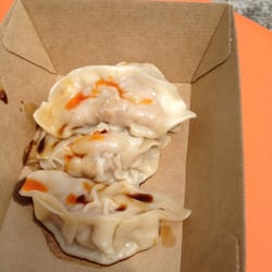 Street Food Australia - Selection of Steamed dumplings with soy and chilli