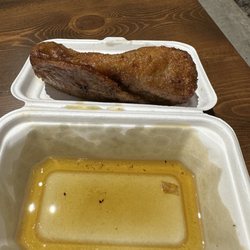 Meat Wagon BBQ - Brisket egg roll bathing in a pool of fryer oil