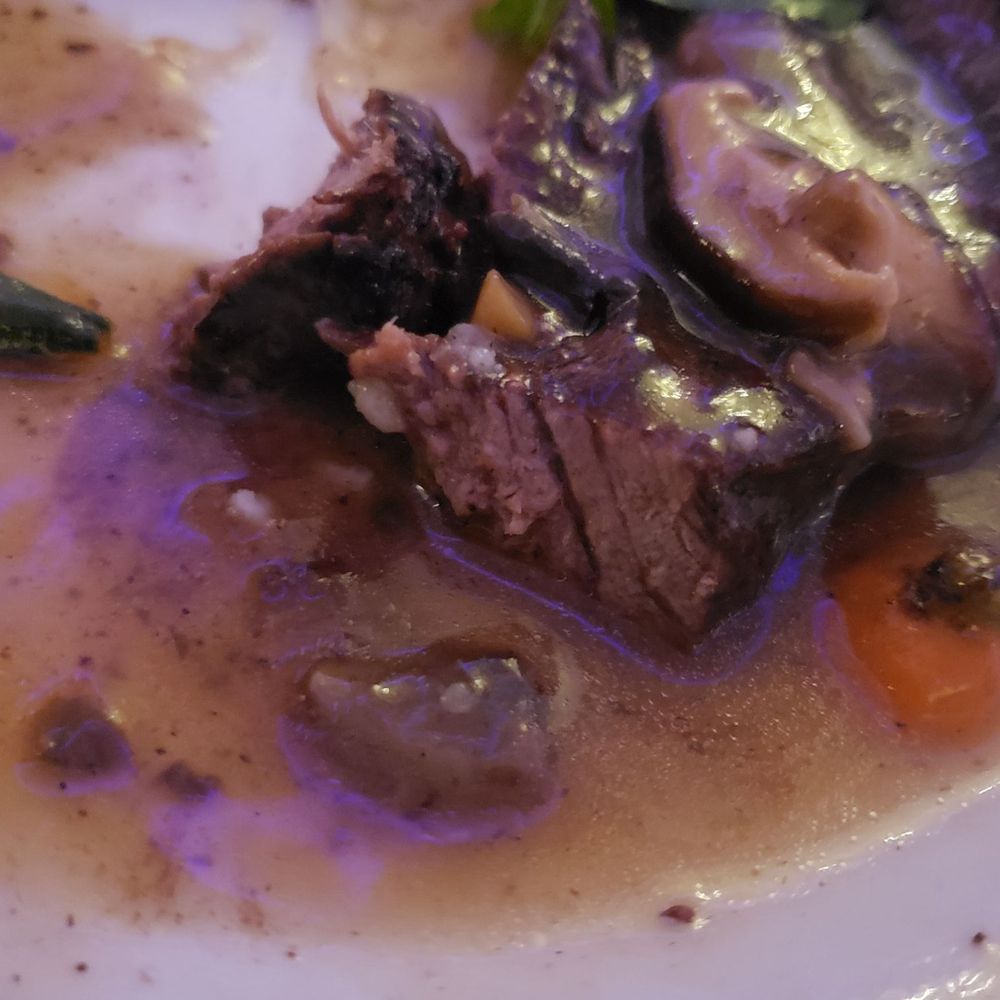 Villa Lombardi's - Medium rare steak (dinner choice) that is overdone well done. - Caterers Near Me - Holbrook, New York