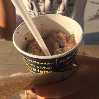 Briq's Soft Serve - Cookie Monster flurry - Ice Cream & Frozen Yogurt Near Me - Wausau, Wisconsin