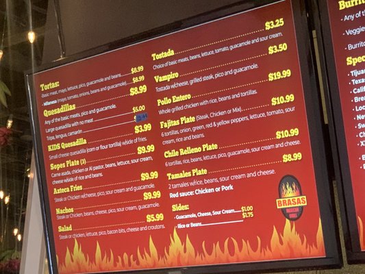 Menu photo 3 Brasas Mexican Grill Provo, UT