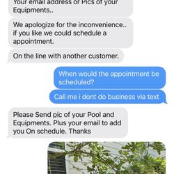Economy Pool Services - The text thread