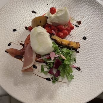 The Waterwheel Restaurant - Peach burrata salad - New American Near Me - Warm Springs, Virginia The Waterwheel Restaurant - Peach burrata salad - New American Near Me - Warm Springs, Virginia