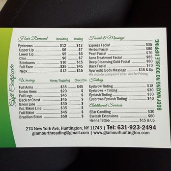 Glamour - Threading Services Near Me - Huntington, New York
