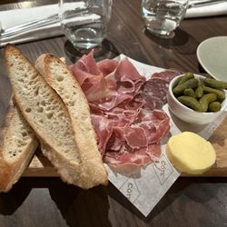 Côte Brasserie - Bishop's Stortford - Charcuterie board, I wish this had cheese with it.