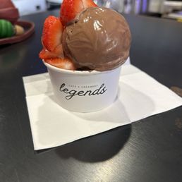Chocolate with strawberry