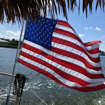 Cruisin' Tikis - Patriotic boat - Boat Charters Near Me - Sarasota, Florida