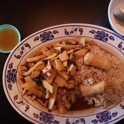 Thai Garden - Pad Graw Pra with tofu and veggies