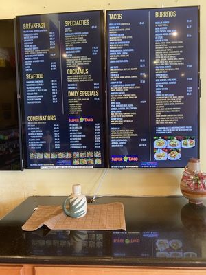 Menu photo 7 Super Taco Mexican Restaurants Sacramento, CA