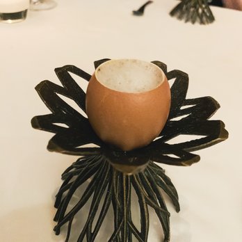 Spago - Caviar inside the softest cooked egg. I could have eaten this all night! - New American Near Me - Beverly Hills, California