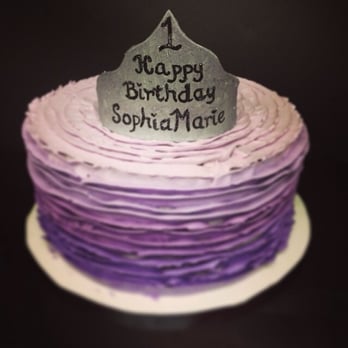 Twinfully Sweet - Cookies and cream lavender ombré buttercream ruffle cake... And lavender ombré white chocolate cake layers - Desserts Near Me