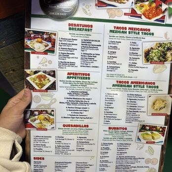 Taco Lindo - Menu - Mexican Near Me - Naples, Florida