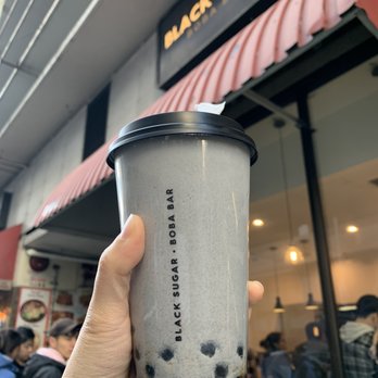 Black Sugar - Sesame Milk with Boba (+$) - Bubble Tea Near Me - San Francisco, California