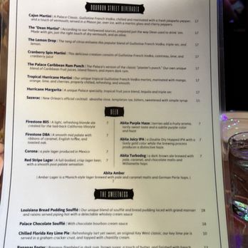 The Palace Grill - Menu - Cajun/Creole Near Me - Santa Barbara, California