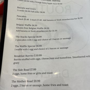 Route 66 Diner - Breakfast menu - Cheesesteaks Near Me - Tampa Bay, Florida Route 66 Diner - Breakfast menu - Cheesesteaks Near Me - Tampa Bay, Florida