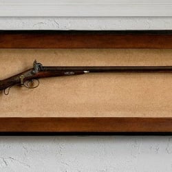 The Great Frame Up - Antique rifle framed and preserved in a shadowbox