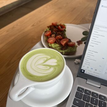 KIT Coffee - matcha latte // avocado toast - Coffee & Tea Near Me - Newport Beach, California