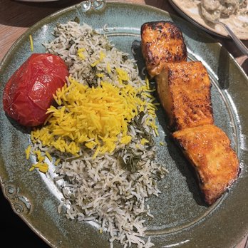 Rumi's Kitchen - Colony Square - Salmon entree - Persian/Iranian Near Me - Atlanta, Georgia Rumi's Kitchen - Colony Square - Salmon entree - Persian/Iranian Near Me - Atlanta, Georgia