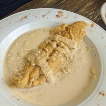 KitchenCray Cafe - Catfish and grits. It was a No for me dawg and this was how the plate was served to me - Breakfast & Brunch Near Me - Lanham, Maryland