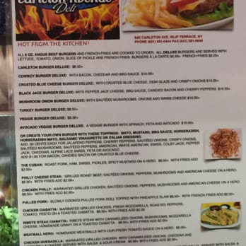 Carleton Avenue Deli - Hot sandwich menu - Delis Near Me - Islip Terrace, New York Carleton Avenue Deli - Hot sandwich menu - Delis Near Me - Islip Terrace, New York