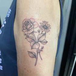 Tiger Shark Tattoos - Rose and Daisy tattoo