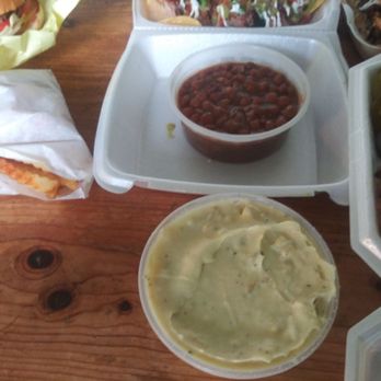 Koop's BBQ Kitchen & Catering - Potato salad and pinto beans - Barbeque Near Me - Galveston, Texas