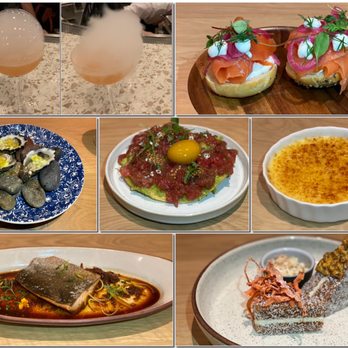 Ember & Rye - Smoked Salmon Bialy, Oysters & Pearls, Avocado Tostada, Corn Crème Brûlée, Artic Char Flambadou, Carrot Cake Club Sandwich - Seafood Near Me - Carlsbad, California