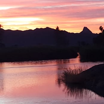 Lake Martinez Recreation Facility - The most beautiful sunset - Campgrounds Near Me - Yuma, Arizona