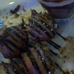 Deep fried Oreos with chocolate milk.... Yum!