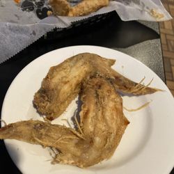 Durbins of Evergreen Park - Chicken wings still have feathers on them!