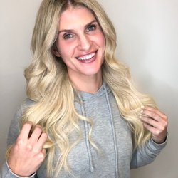 Kelly Almutawa - Leidan Mitchell Salon & Spa - Full highlight, color gloss, haircut and full head of extensions