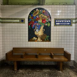MTA - E 180th St Subway Station - Luisa Caldwell "Station Villa" 2011, nook bouquet