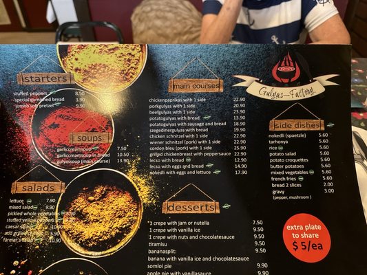Menu photo 4 Gulyas-Factory Cape Coral, FL