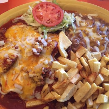 Pepper Pot - Red chili stacked traditional NM enchiladas! - Mexican Near Me - Hatch, New Mexico Pepper Pot - Red chili stacked traditional NM enchiladas! - Mexican Near Me - Hatch, New Mexico