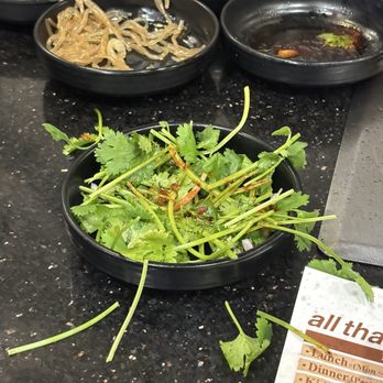 All That Barbecue - Irvine - Cilantro banchan - Korean Near Me - Irvine, California