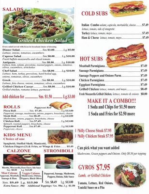 Menu photo 5 Gino's Pizza Palm Springs, FL