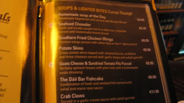 Menu photo 6 The Dail Bar Galway, G Menu photo 6 The Dail Bar Galway, G