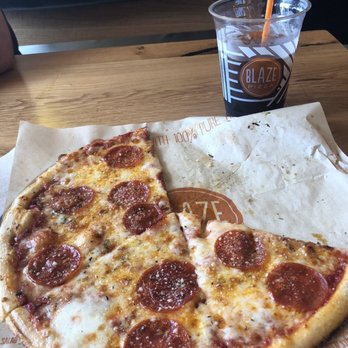 Blaze Pizza - 1 Top with Spicey red sauce and pepperoni - Pizza Near Me - Lutz, Florida Blaze Pizza - 1 Top with Spicey red sauce and pepperoni - Pizza Near Me - Lutz, Florida