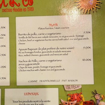 Mexi & Co - Menu - Mexican Near Me - Paris 05, 75 Mexi & Co - Menu - Mexican Near Me - Paris 05, 75