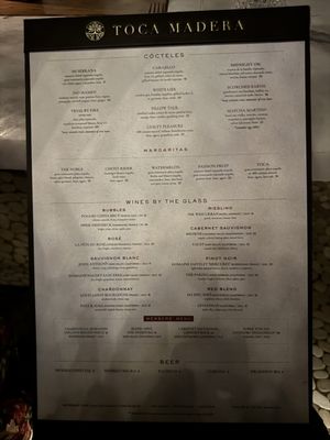 Menu photo 6 Toca Madera Scottsdale Scottsdale, AZ